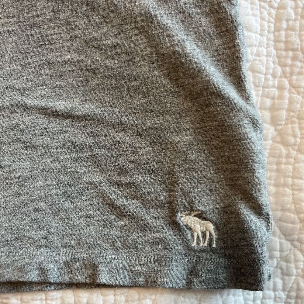 Abercrombie & Fitch Y2K Embellished Tank Top Gray Small Sequin Lace Summer Boho - Picture 4 of 7